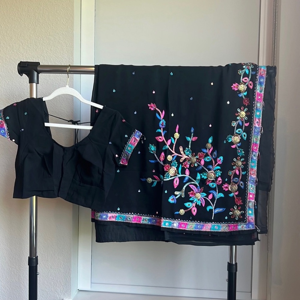Floral saree